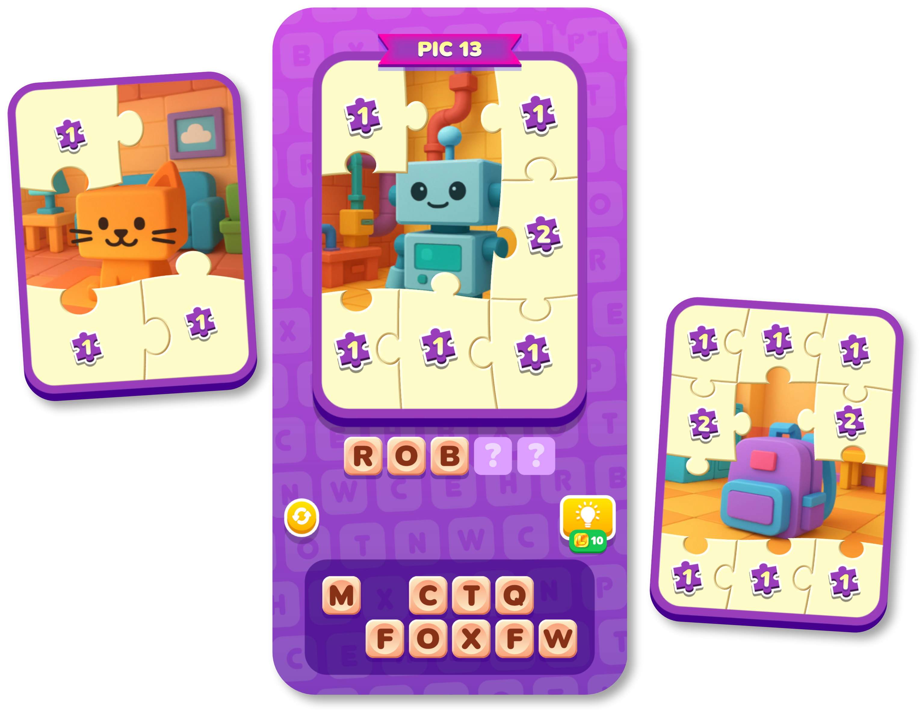 Picture puzzle gameplay